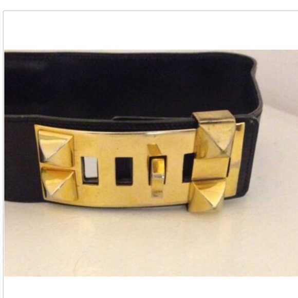 HERMES Medor Collier De Chien Black/Gold Belt main image 6